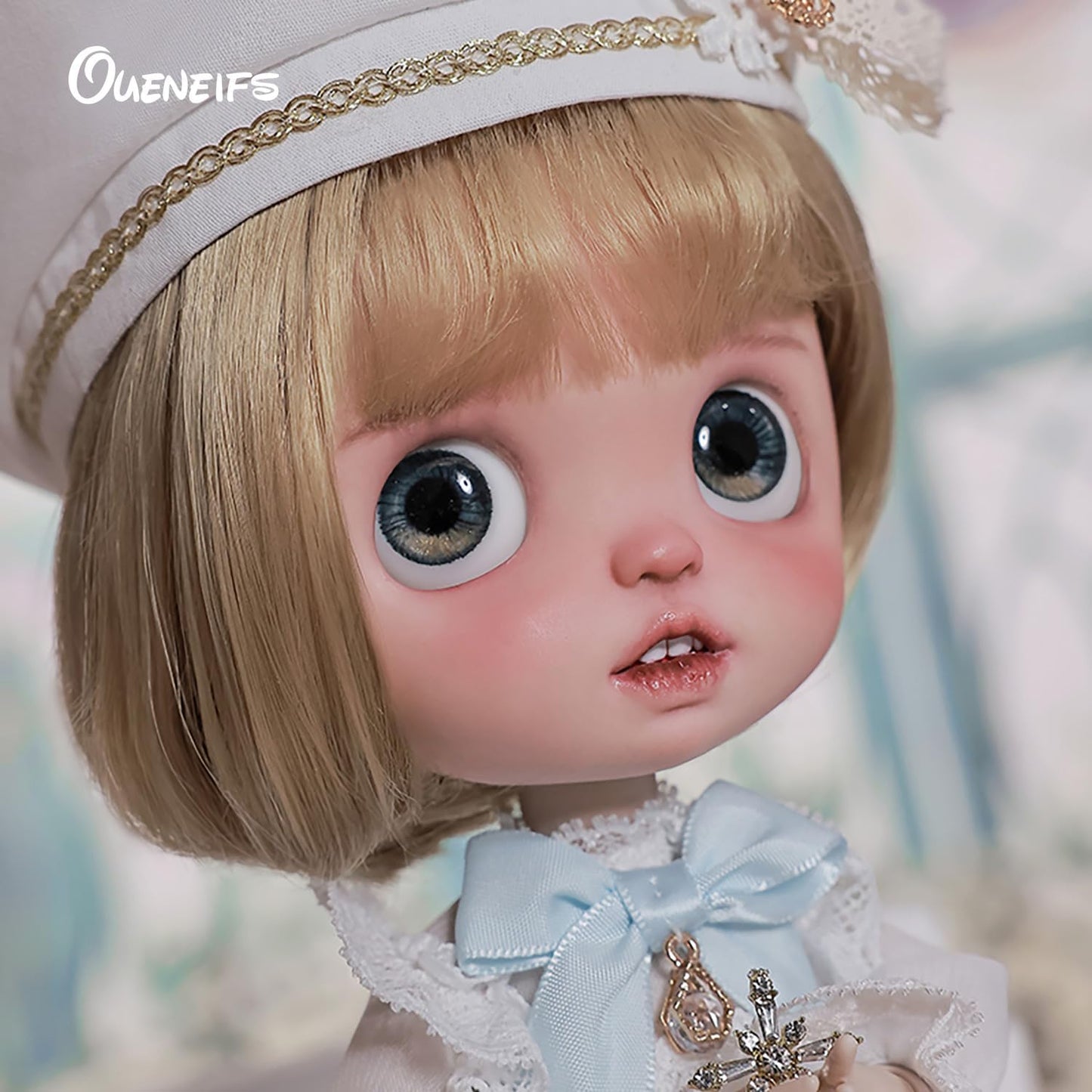 Lime Fullset D Bjd Doll 1/6 Big Head Open Mouth Expression Church Dress Style Gift Dolls for 15+ Year Old